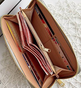 Woven Weave Long Wallet