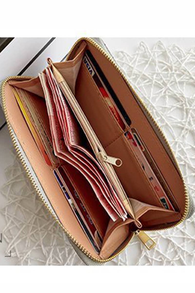 Woven Weave Long Wallet