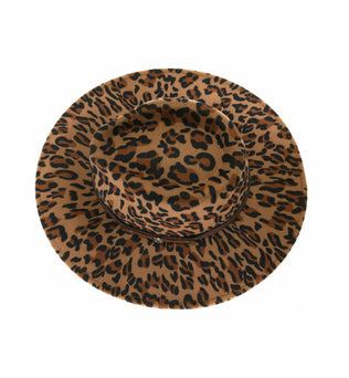 Leopard Felt Hat