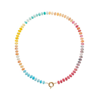 Rain - Natural Stone Semi-Precious Glass Mixed Necklace