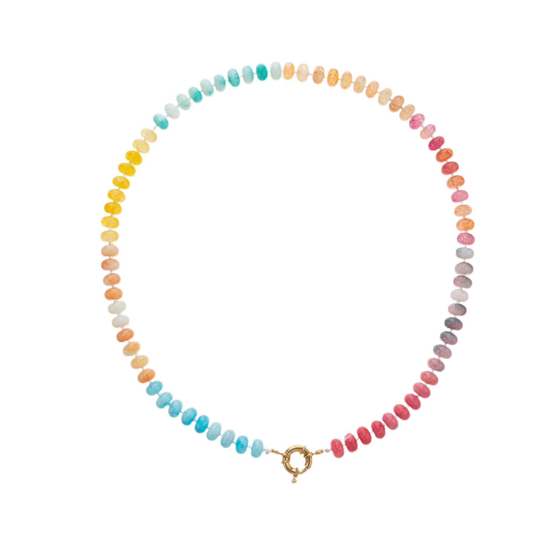 Rain - Natural Stone Semi-Precious Glass Mixed Necklace
