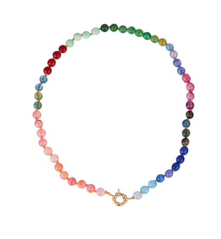 Rain - Natural Stone Semi-Precious Glass Mixed Necklace