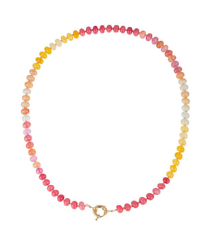 Rain - Natural Stone Semi-Precious Glass Mixed Necklace