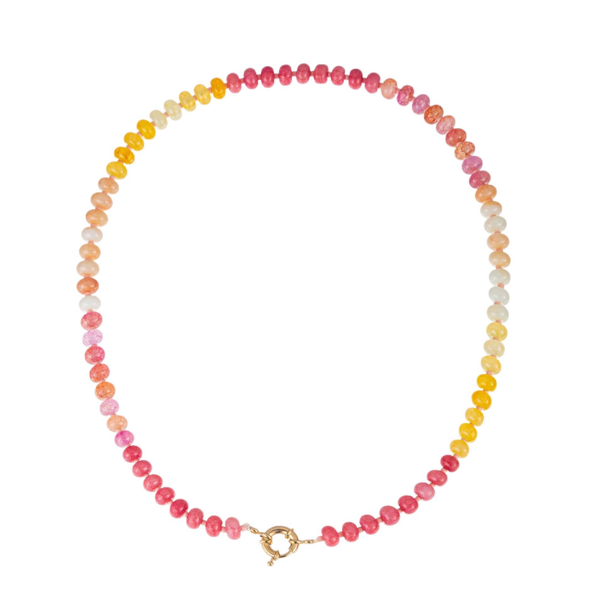 Rain - Natural Stone Semi-Precious Glass Mixed Necklace
