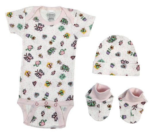 Butterfly-Newborn 3 Piece Gift Set