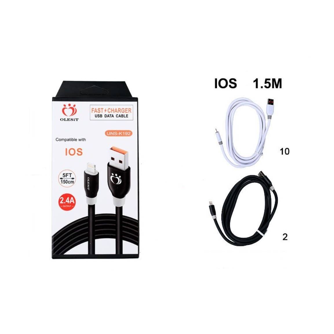 5 FT IOS USB Cable Charger