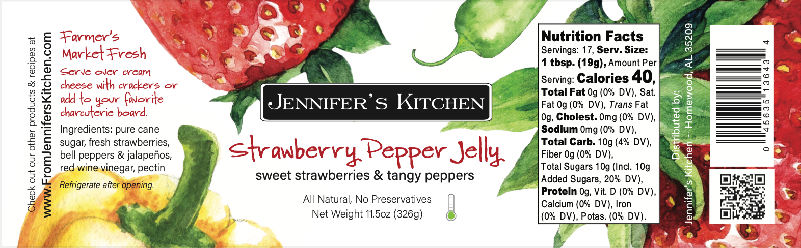 Strawberry Pepper Jelly - 11oz