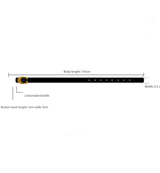 WOMEN RETRO U-BUCKLE BELT_Black