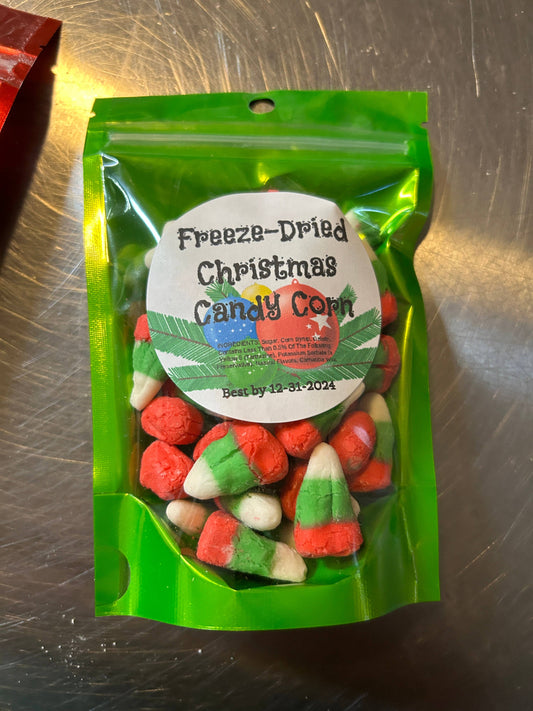 Freeze dried Christmas candy corn