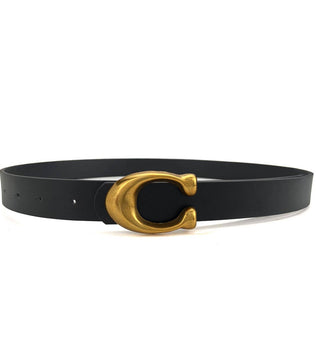 WOMEN RETRO U-BUCKLE BELT_Black
