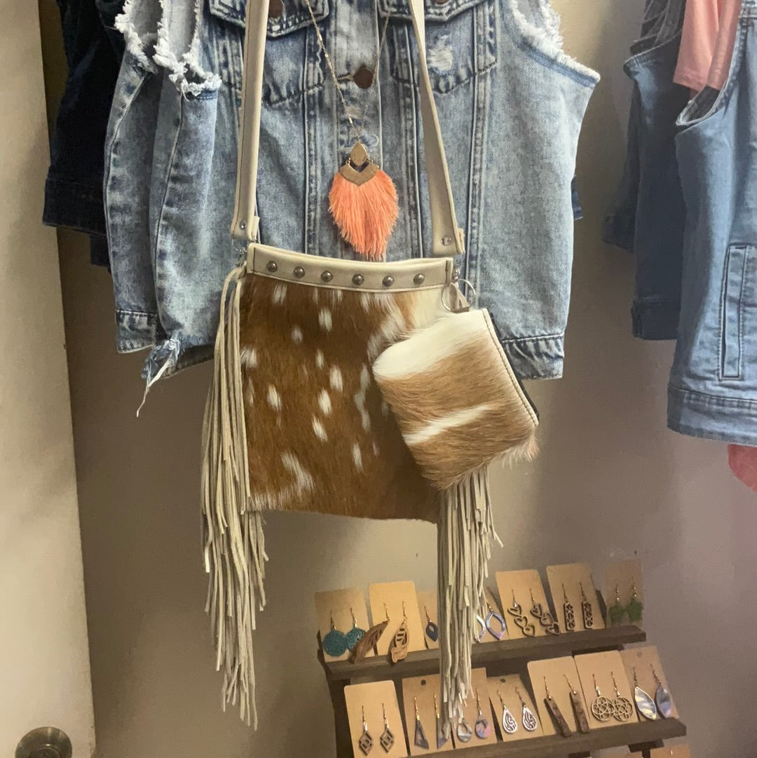 Oh Deer custom leather purse