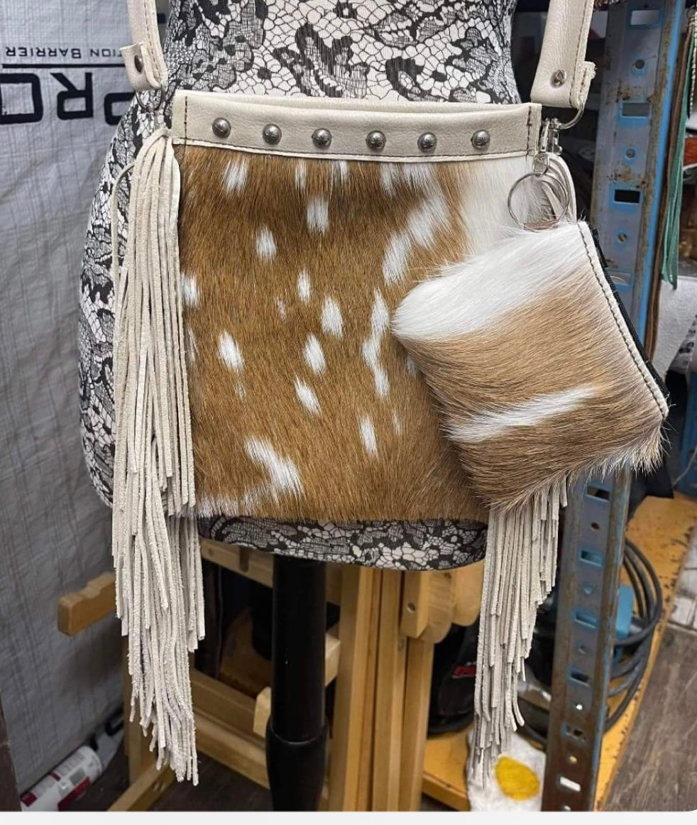 Genuine Axis Hide 2 piece set with Matching coin. $200.00