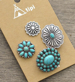 Turquoise Hat  Pin Set