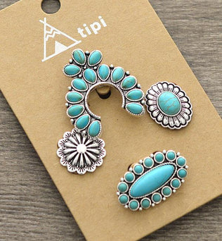 Turquoise Hat  Pin Set