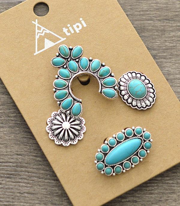 Turquoise Hat  Pin Set
