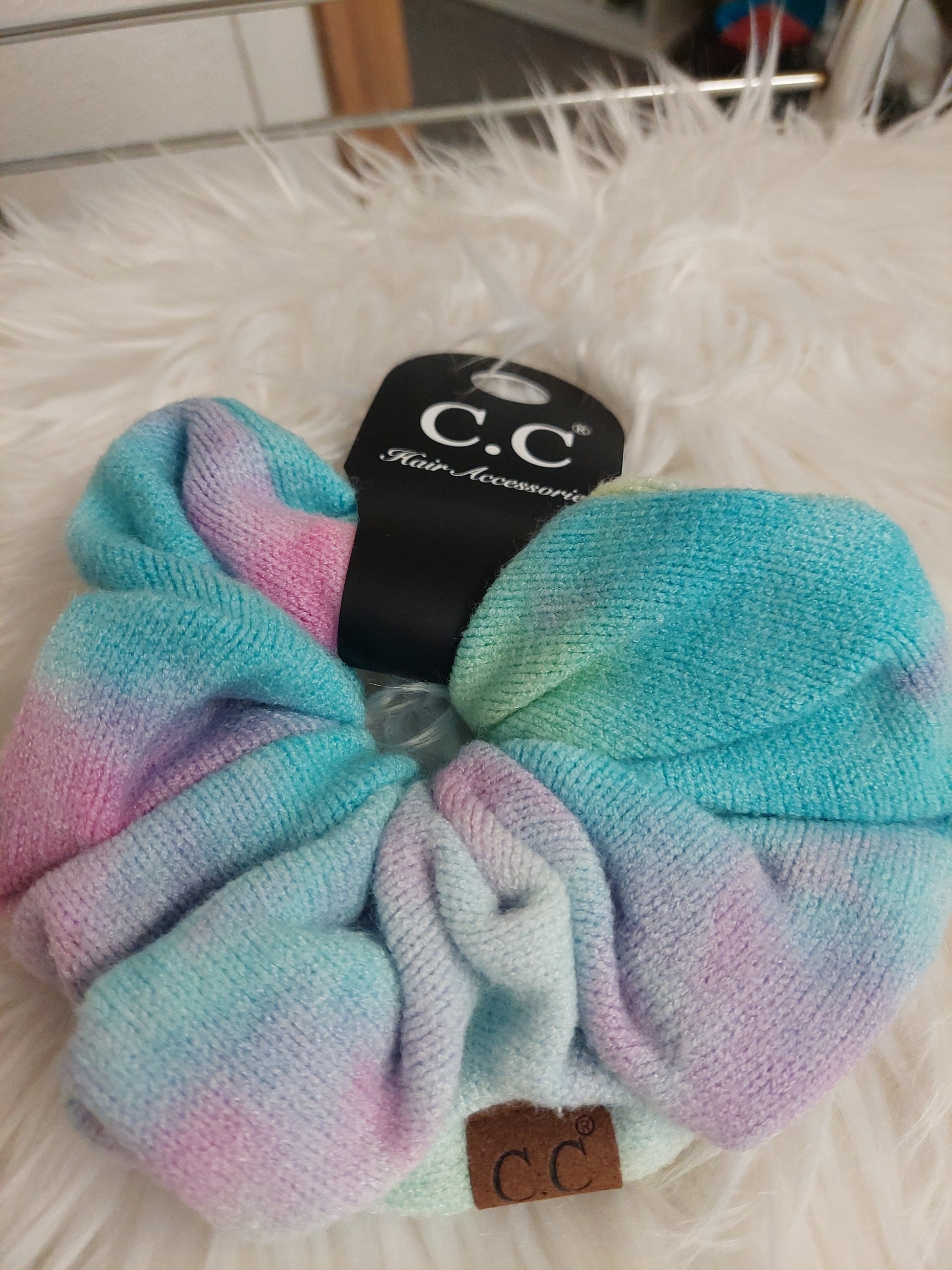 Tie Dyed Ponytail Scrunchie