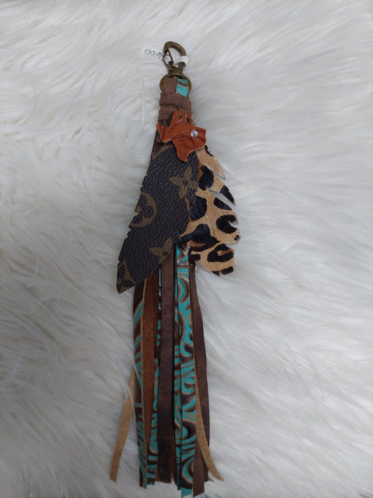 13"Custom Leather Purse Tassel