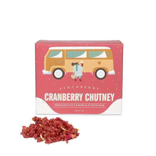 FinchBerry - Holiday Cranberry Chutney Clay & Salt Soak Stocking Stuffer