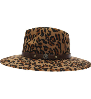 Leopard Felt Hat