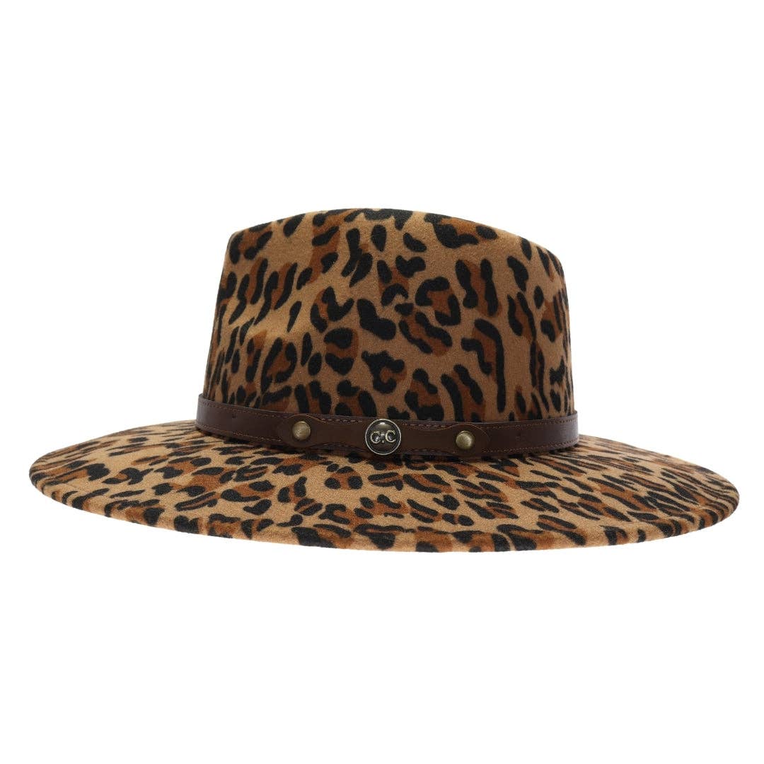 Leopard Felt Hat