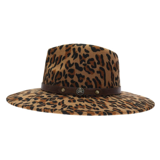 Leopard Felt Hat