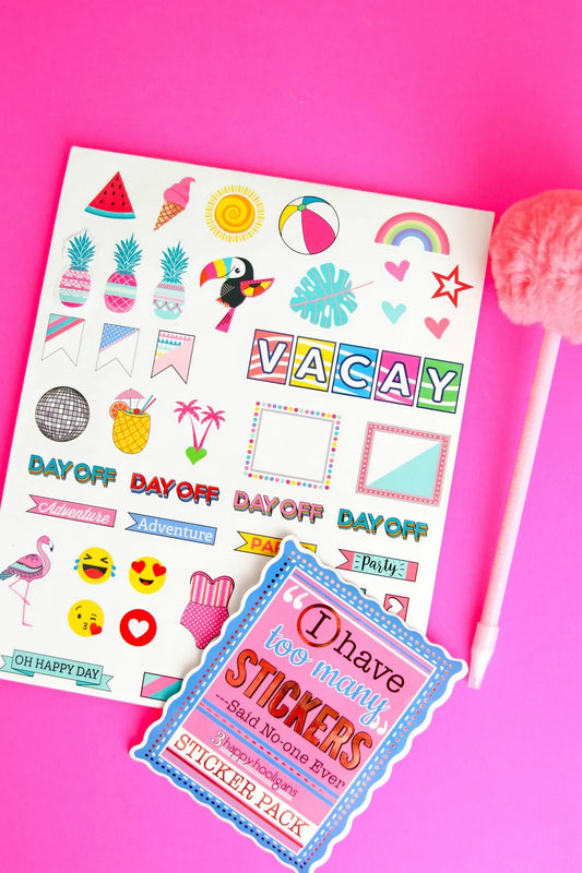 “I have too many stickers…” Pack