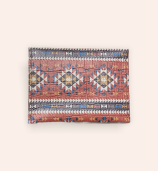 Leather Aztec/Upcycled Wallet