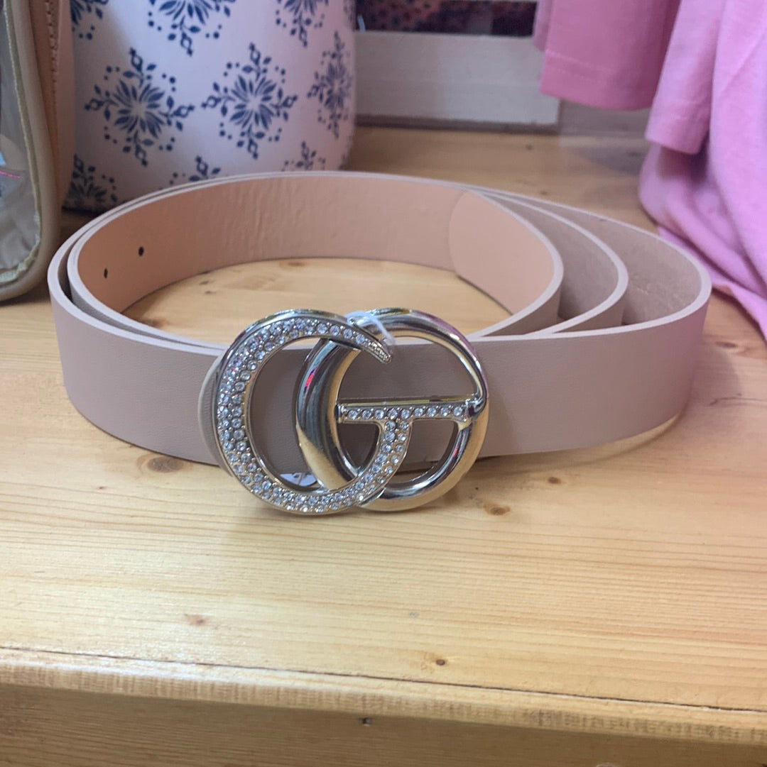 Plus taupe belt