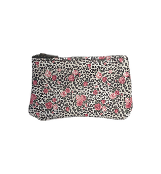 Floral Leopard Custom Coin Purse