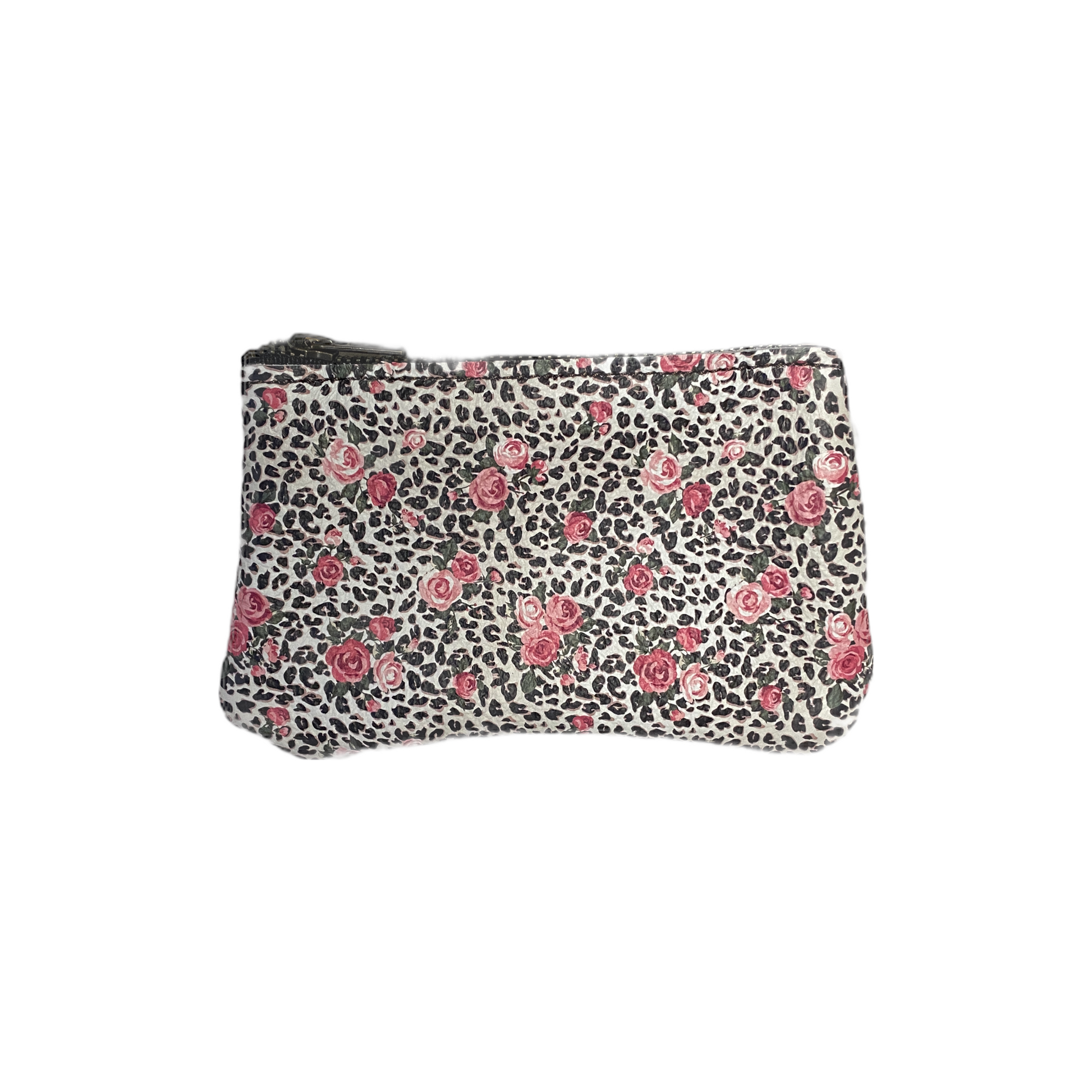 Floral Leopard Custom Coin Purse