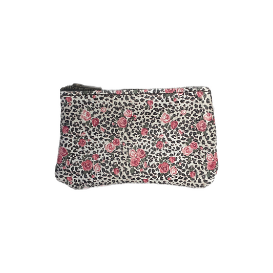 Floral Leopard Custom Coin Purse