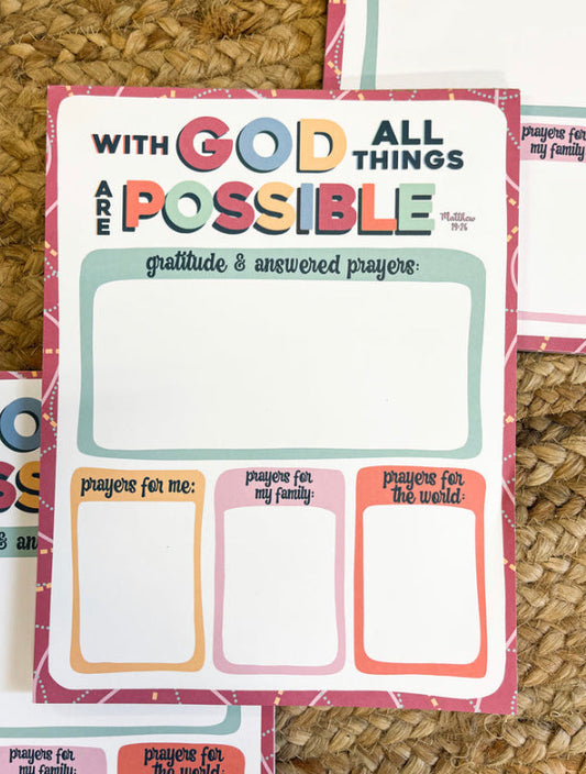 Notepad - All Things Are Possible