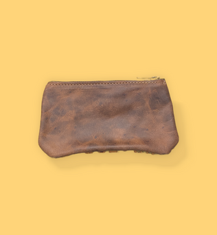 Custom Leather Daisy Coin Purse